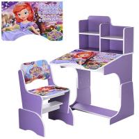 купить Регулируемая парта со стульчиком W 2071-41-3(RU) (фиолетовая)