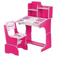купить Парта с полочками Bambi W 2071-12 регулируемая по высоте (малиновая)