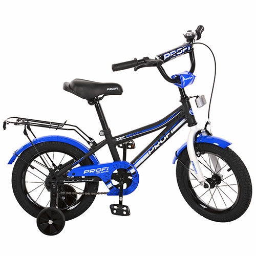 Детский велосипед Prof1 14 дюймов L14101 Top Grade (черный мат)