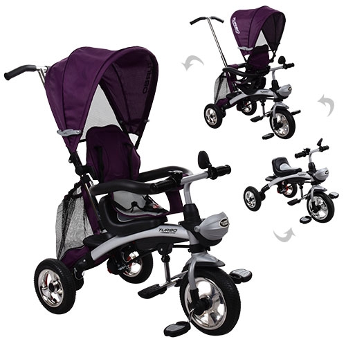 Велосипед – беговел ITRIKE M 3212A-8 TURBOTRIKE 2в1 (пурпурный)