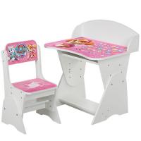 купить Регулируемая парта со стульчиком ML-315-09-1 Щенячий патруль (белая, англ.алфавит)