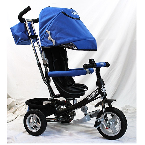 Прогулочный трехколесный велосипед для детей TURBOTRIKE M 3452-3FA (синий)