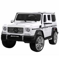 купить Детский электромобиль Mercedes джип M 3567EBLR-1 открывающиеся двери и кожаное сиденье (белый) купить Детский электромобиль Mercedes джип M 3567EBLR-1 открывающиеся двери и кожаное сиденье (белый)