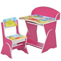 купить Регулируемая парта со стульчиком ML-315-05-3 Дино (малиновая)