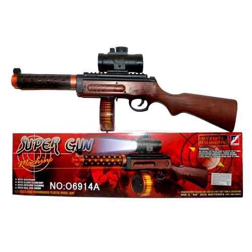 Детская игрушка автомат 06914 А с музыкой и светом