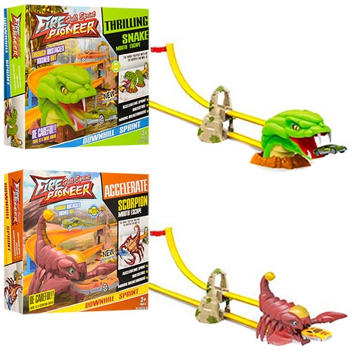 Игровой автотрек WZ010-9-10 змея скорпион (134-18-25см)