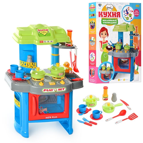 Игровой набор 008-26 A Кухня  с плитой, посудкой и аксессуарами, свет, звук