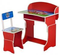 купить Детская парта 301-14 регулируемая по высоте Собачий патруль (красная)