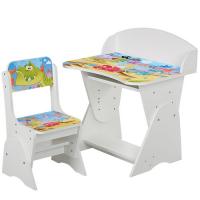 купить Регулируемая парта со стульчиком ML-315-05-1 Дино (белая)