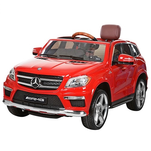 Детский электромобиль джип Mercedes AMG M3184(MP4)EBLRS-3 кожаная обшивка (красный)