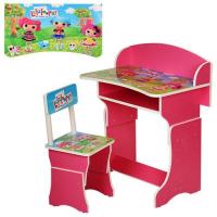 купить Детская парта 301-19 регулируемая по высоте Lalaloopsy (малиновая)