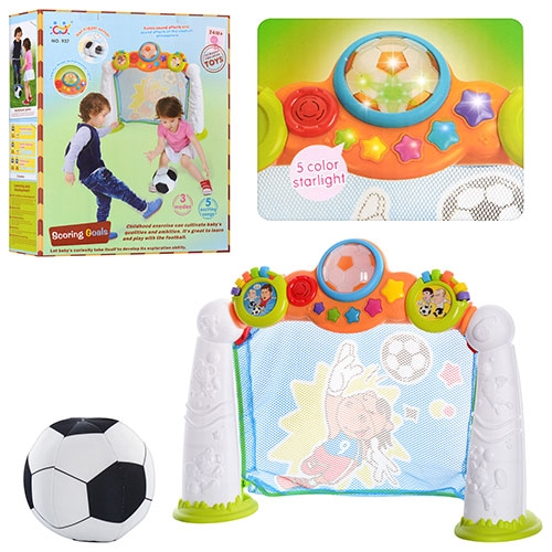 Игровой набор футбольные ворота PLAY SMART 937 тканевой мяч