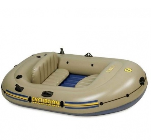 Надувная двухместная лодка Excursion 2 Set 68318 INTEX (241 х 145 x 42)