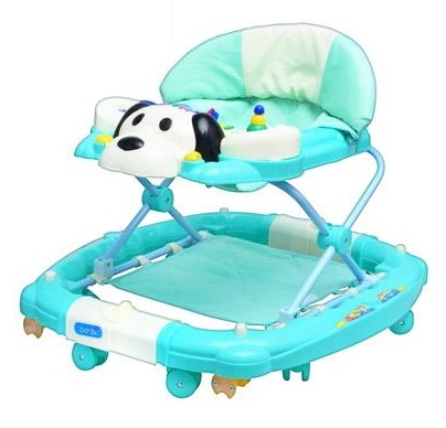 Ходунки детские M 0535-4 качалка Bambi 2 в 1 "Собачка" (голубые)