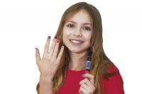 купить Детский лак-карандаш для ногтей Malinos Creative Nails на водной основе (2 цвета Голубой + Розовый)