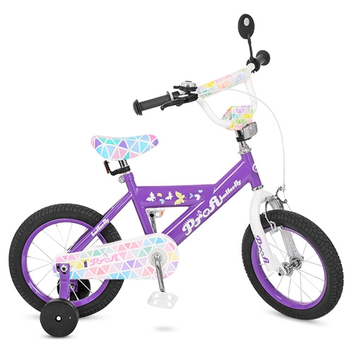 Двухколесный велосипед для детей 14 дюймов Profi L14132 Butterfly 2 (сиреневый)