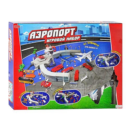 Игровой гараж аэропорт Zhorya ZYB-B 0803-3 (57 элементов)