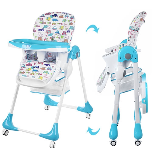 Детский стульчик для кормления M 3234-3 BAMBI (голубой)