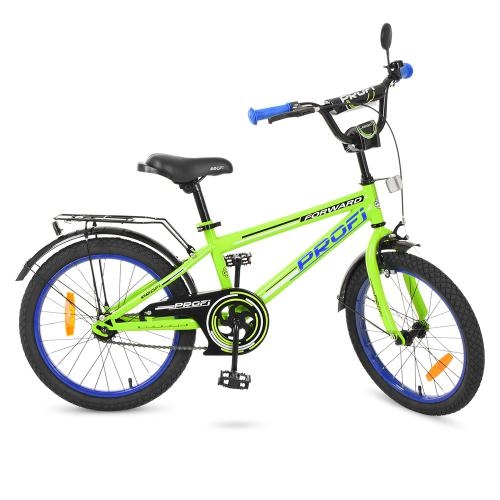 Детский велосипед 20 дюймов Profi T2072 Forward с подножкой (салатовый)