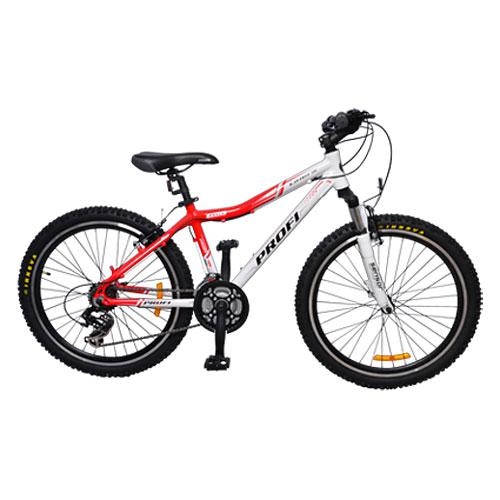 Спортивный велосипед Profi 24 дюйма XM241B начинка Shimano (красно-белый)