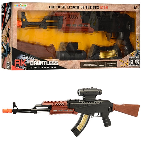 Детский автомат WEX-C8A копия AK свет и звук (81,5см)