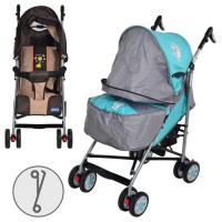 купить Коляска детская ARIA S1-8 (бежевая, серо-бирюзовая)