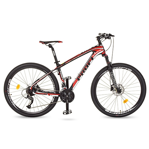 Спортивный велосипед 27,5 дюймов Profi EB275STUBBORN CB275.1 карбоновая рама 17" (черно-красный)
