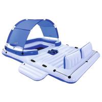 купить Надувной шестиместный плот Bestway 43105 с холодильником (389-274см)