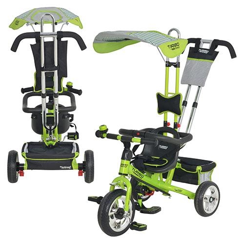Детский трехколесный велосипед TurboTrike М 5362-3 (зеленый)