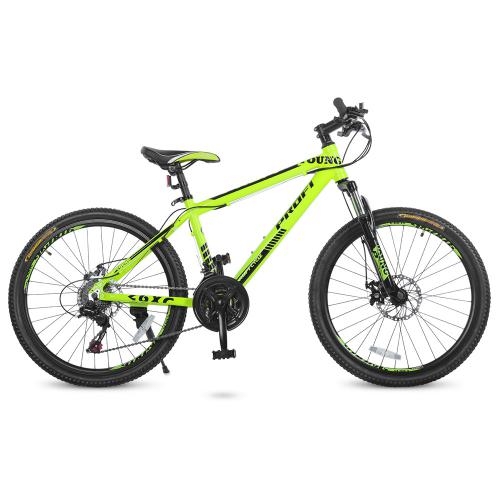 Спортивный велосипед 24 дюйма Profi G24YOUNG A24.1 (салатовый)