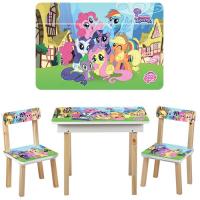 купить Столик с ящиком и двумя стульчиками 503-9-2 Little pony