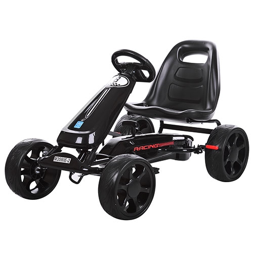 Детский педальный карт BAMBI M 3590E-2 железный колеса EVA (черный)