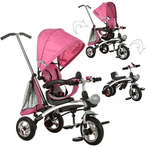 Велосипед – беговел ITRIKE M 3212A-4 TURBOTRIKE 2в1 (розовый)