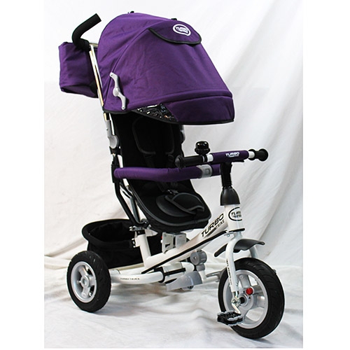 Прогулочный трехколесный велосипед для детей TURBOTRIKE M 3452-2FA (фиолетовый)