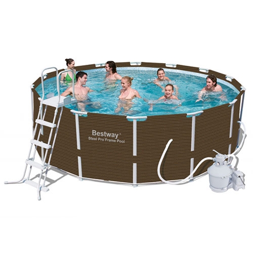 Каркасный бассейн Bestway 56484 с фильтр-насосом (427-122 см)