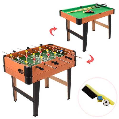 Деревянная настольная игра 6003B-2 футбол и бильярд (поле 81-49 см)