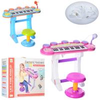 купить Синтезатор детский со стульчиком BB45BD микрофон музыка свет