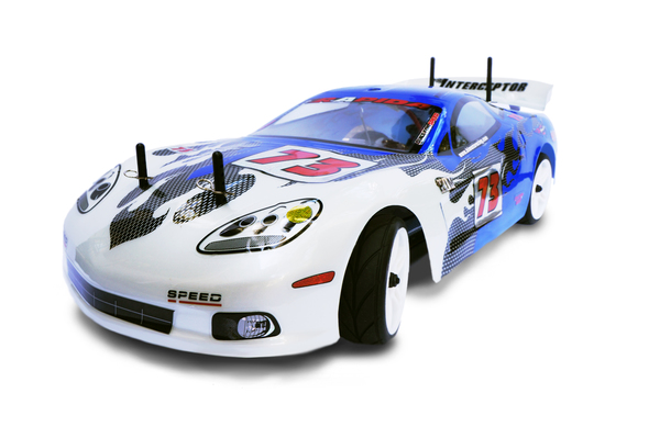 Радиоуправляемая модель Шоссейная 1:10 Himoto NASCADA HI5101 Brushed (синий)