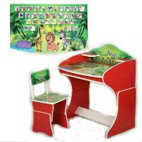 купить Парта растишка Vivast MV-901-7-2 (красная джунгли)