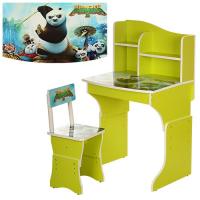 купить Парта ростовая MV-904-34 Панда Кунг-фу (салатовая)