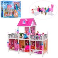 купить Игровой домик 66906 Снежная королева с мебелью и куклами