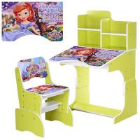 купить Регулируемая парта со стульчиком W 2071-41-1(UA) (салатовая)