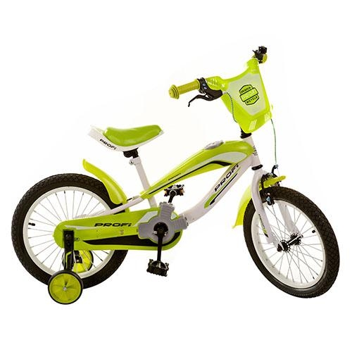 Велосипед Profi детский 12 дюймов SX12-01-4 приставные колеса (зеленый)