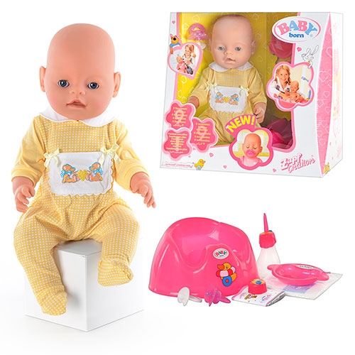 Пупс Baby Born BB 8001-2 (текут слежки, двигает руками, писает и др.)