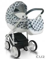 купить Коляска 2 в 1 Bexa Cube (White Amo) CU-2 600253