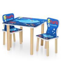 купить Детский деревянный столик 506-74 Shark со стульчиками