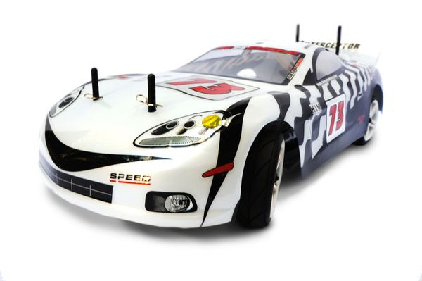 Радиоуправляемая модель Шоссейная 1:10 Himoto NASCADA HI5101 Brushed (белый)