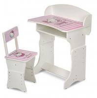 купить Детская парта 301-2 регулируемая по высоте Hello Kitty (бело-розовая)