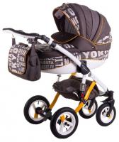 купить Коляска 2 в 1 Adamex Aspena World Collection city brown 620251