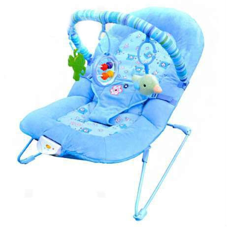 Детский шезлонг-качалка Bambi 30602-6 с вибрацией